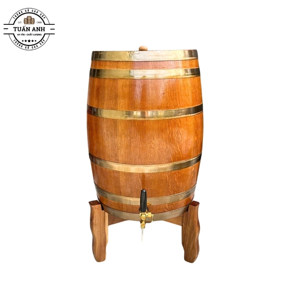 Thùng Gỗ Sồi 100L Dáng Đứng