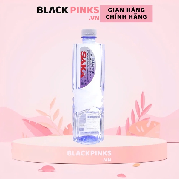 Thùng 24 chai nước uống i-on kiềm Saka 555ml