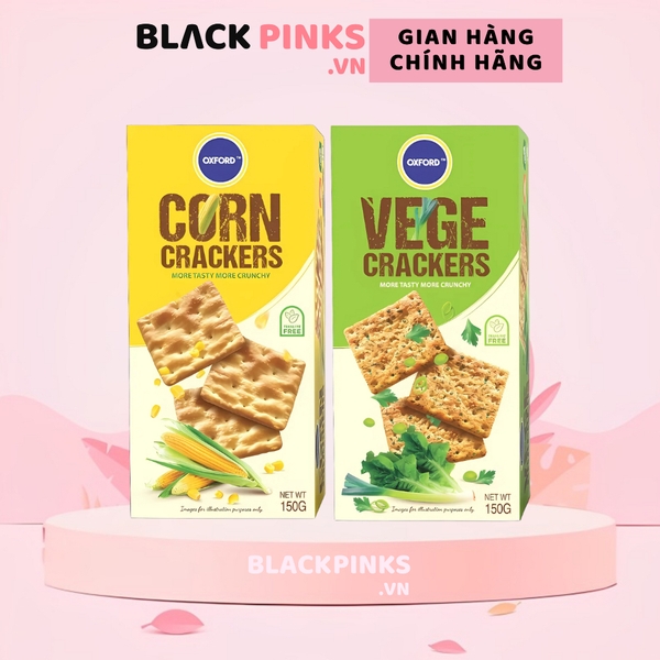 Bánh Cracker Oxford bắp/chay hộp/gói 150g
