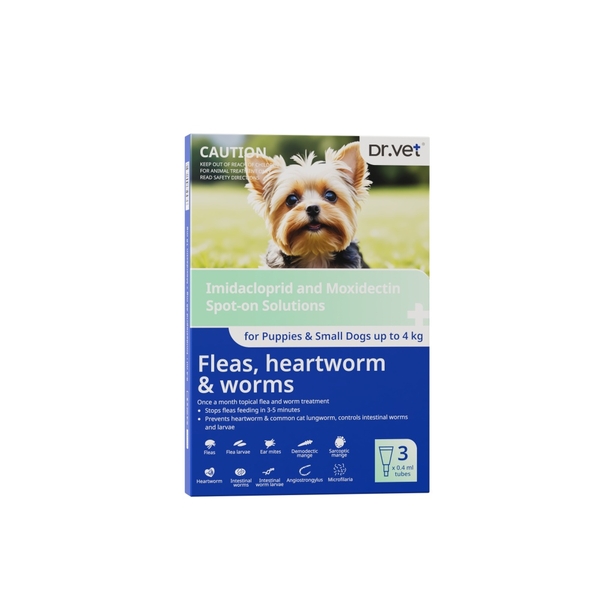 Chó dưới 4kg - Ống nhỏ Gáy loại bỏ ký sinh (for Dogs) 0.4ml
