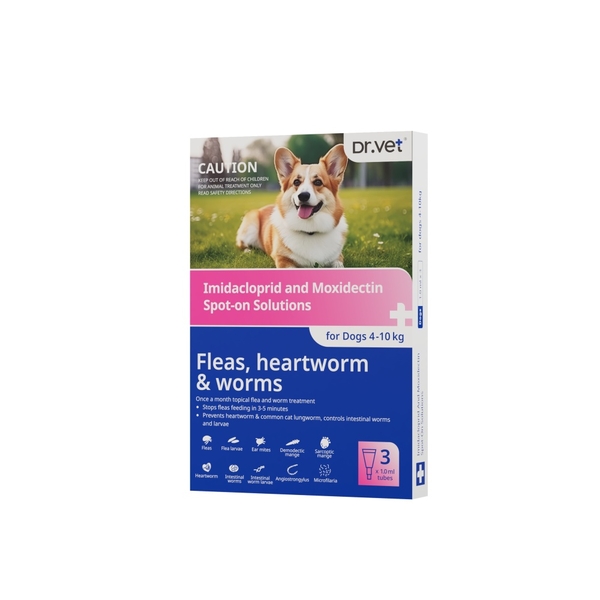 Chó 4-10kg - Ống nhỏ Gáy loại bỏ ký sinh (for Dogs) 1.0ml