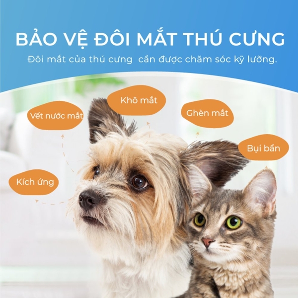 Dung dịch vệ sinh mắt cho chó mèo DrVet chai 60 ml