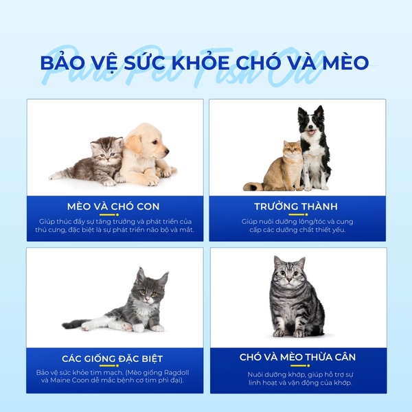 Pure Pet Fish Oil (DHA+EPA≥75%) - Dầu cá