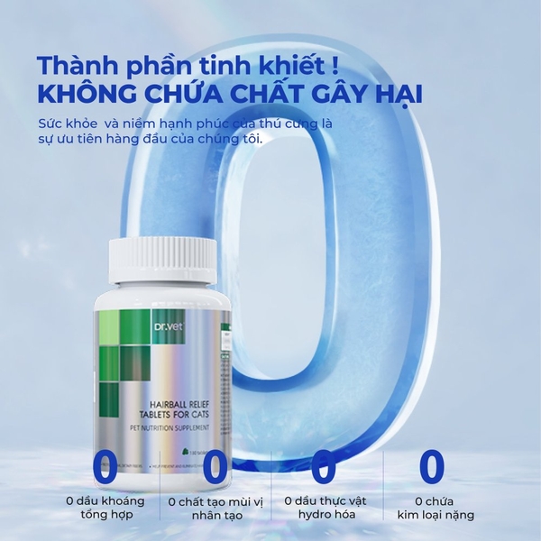 Viên hỗ trợ loại bỏ búi lông cho mèo