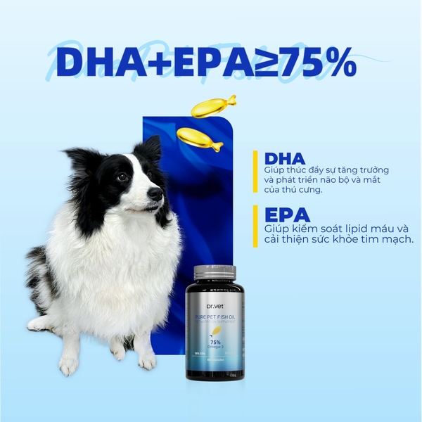 Pure Pet Fish Oil (DHA+EPA≥75%) - Dầu cá