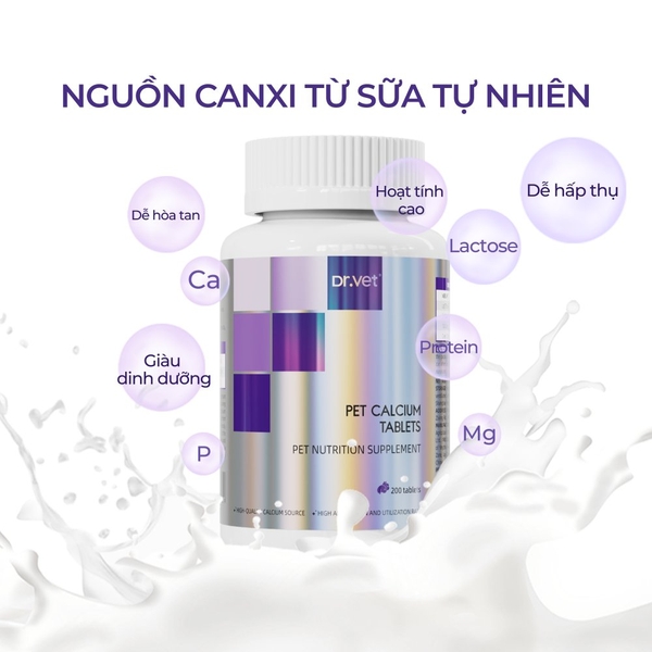 Pet Calcium Tablets - Viên canxi