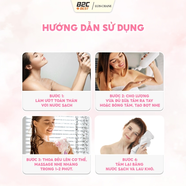 hướng dẫn sử dụng sữa tắm