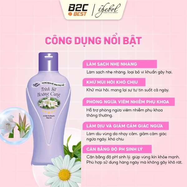 công dụng chính dung dịch vệ sinh phụ nữ