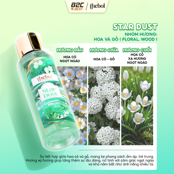 body mist star dust