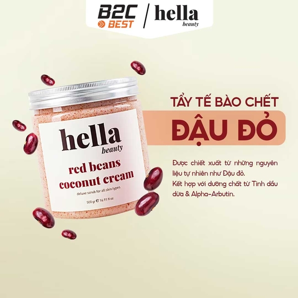tẩy tế bào da chết đậu đỏ