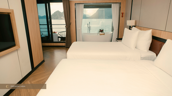 Không gian nghỉ trên tàu Luna Halong