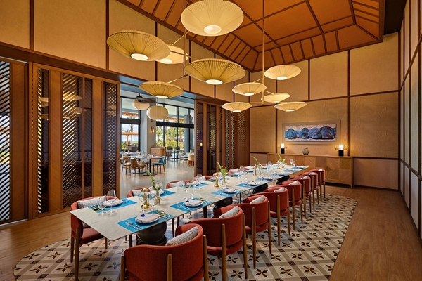 Nhà hàng của Angsana Quan Lạn có không gian riêng không