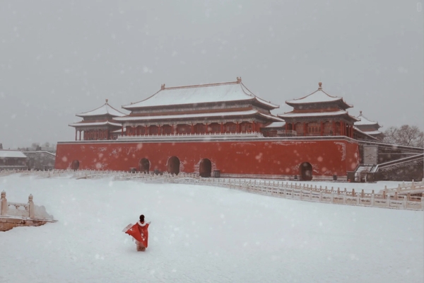 Cố Cung tuyết rơi