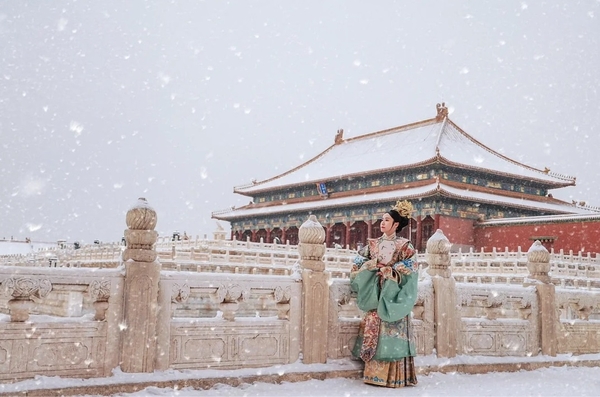 check in Tử Cấm Thành mùa đông