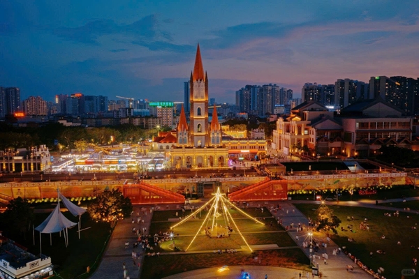 khu vực ven bến tàu Đình Tử Nam Ninh