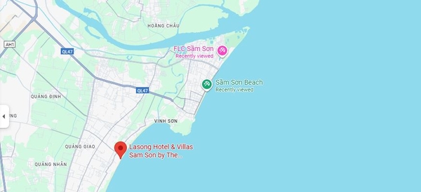 Vị trí của Lasong Sầm Sơn