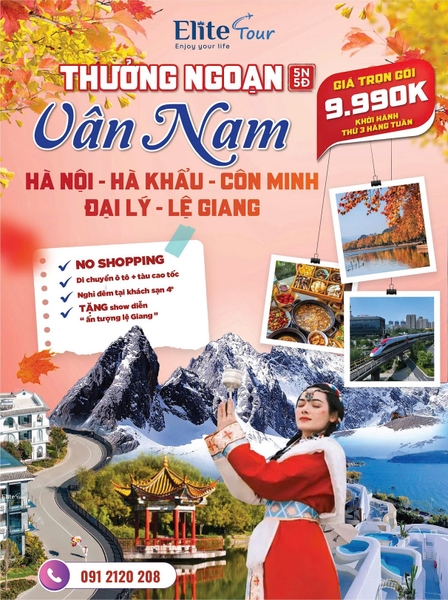 Tour Vân Nam Trung Quốc Tết dương lịch