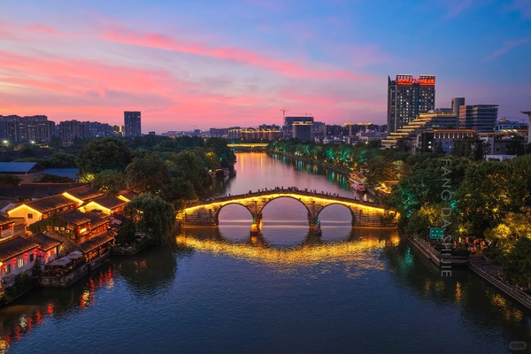 Đại Vận Hà Hàng Châu về đêm