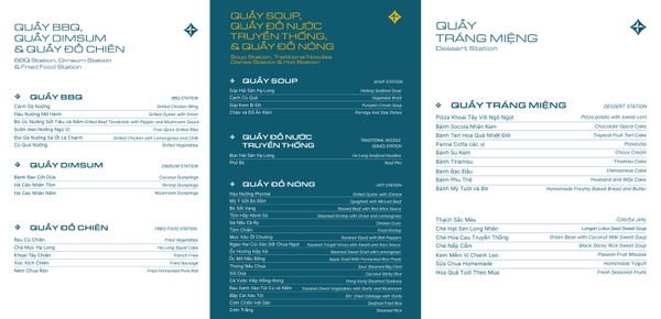 Menu ẩm thực du thuyền Dolphin Halong