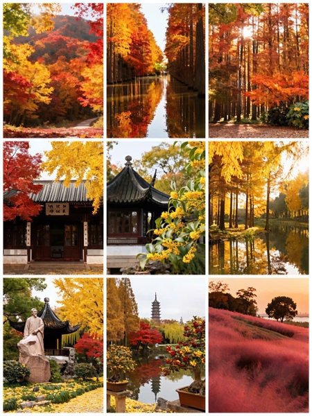 công viên Thượng Hải vào thu