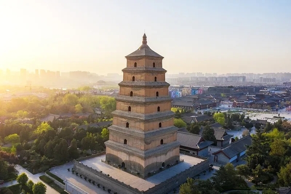 toàn cảnh tháp Đại Nhạn Tây An