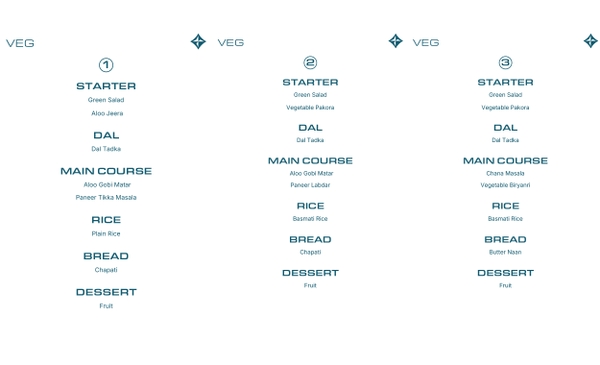 Thực đơn chay du thuyền Dolphin Halong