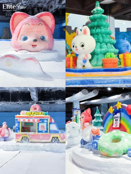 Vui chơi tuyết cho trẻ em ở Côn Minh