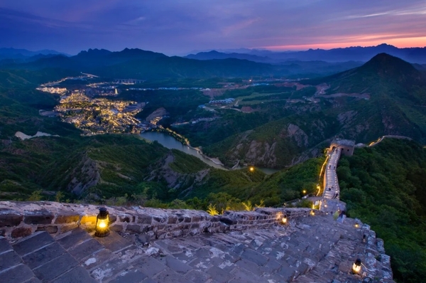 cảnh đêm Vạn Lý Trường Thành