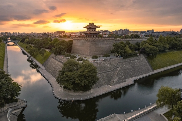 Vị trí của tường thành Tây An