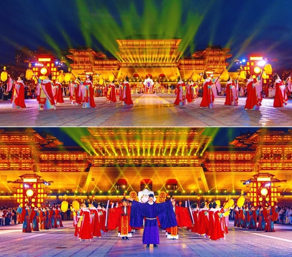 Ứng Thiên Môn show ánh sáng