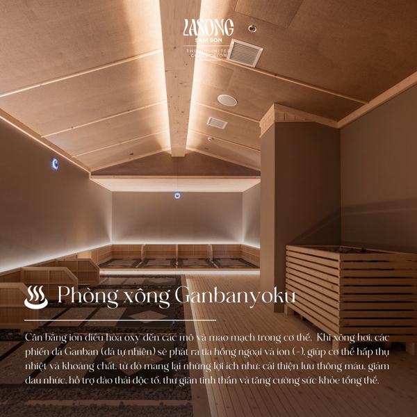 Các phòng xông hơi Hàn Quốc Lasong Sầm Sơn