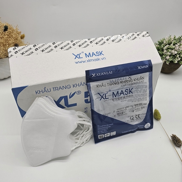 100 Chiếc khẩu trang 5D kháng khuẩn XL MASK, khẩu trang dùng 1 lần bảo vệ sức khỏe.
