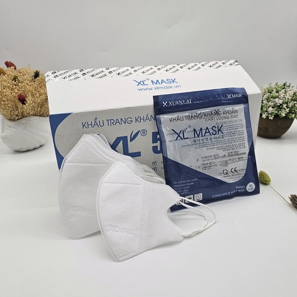 100 Chiếc khẩu trang 5D kháng khuẩn XL MASK, khẩu trang dùng 1 lần bảo vệ sức khỏe.