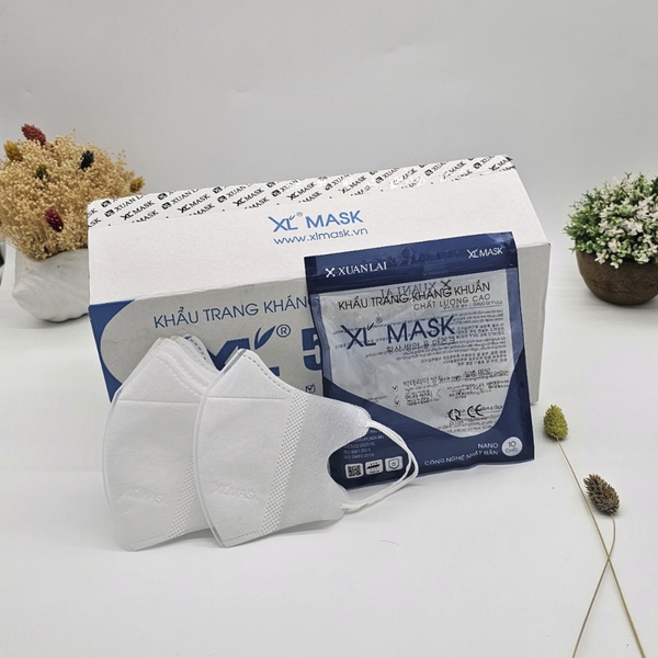 100 Chiếc khẩu trang 5D kháng khuẩn XL MASK, khẩu trang dùng 1 lần bảo vệ sức khỏe.
