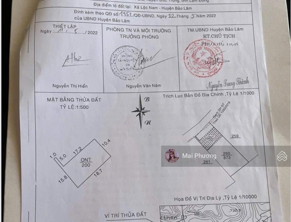 Bán đất Bảo Lâm xã Lộc Nam giá ngộp