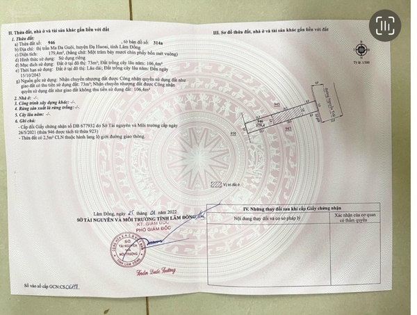 Đất Đah Huoai đường Nguyễn Trãi