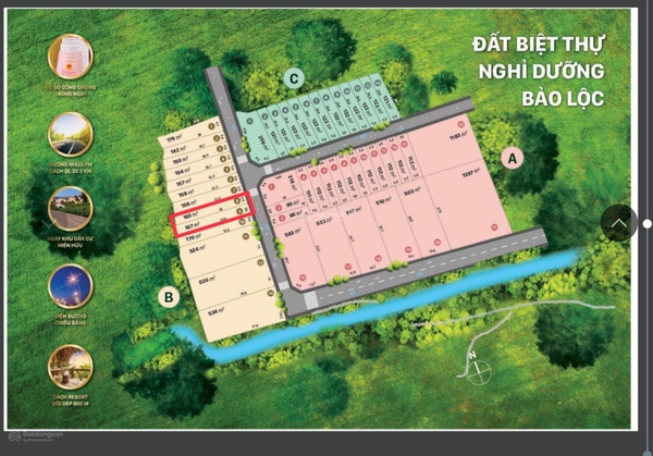 Bán đất Bảo Lâm xã Lộc An thổ cư chính chủ