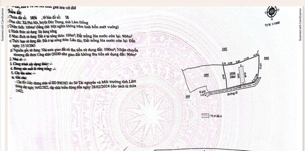 Mua bán đất Đức TRọng diện tích 1300m2