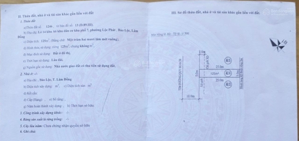 Bán đất Bảo Lộc tại Lộc Phát
