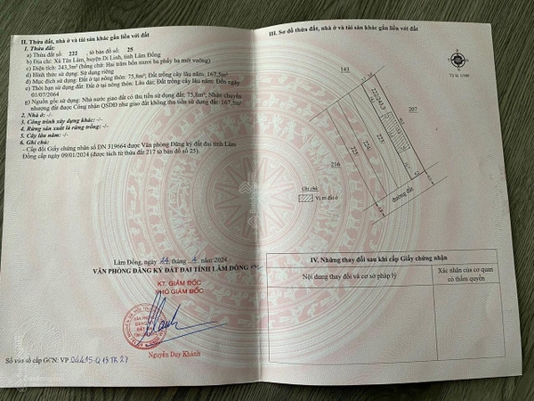 Mua nhà tại đất Di Linh
