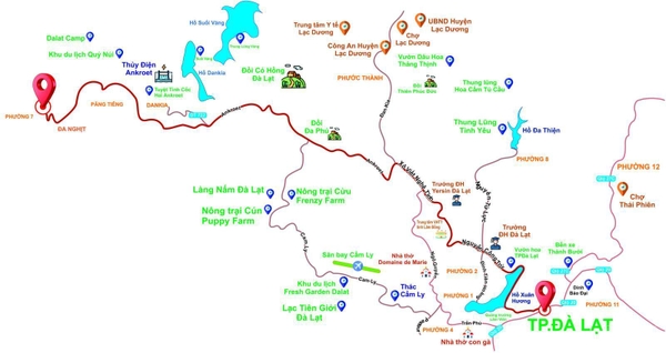 Mua bán đất Lạc Dương đường Đạ Nghịt