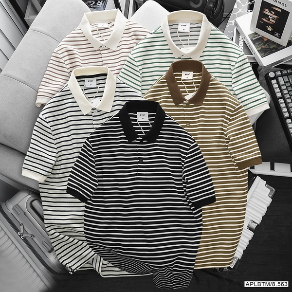 ÁO POLO HORIZONTAL STRIPES