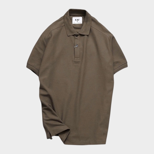 Áo Polo Basic Brown Form Fitted