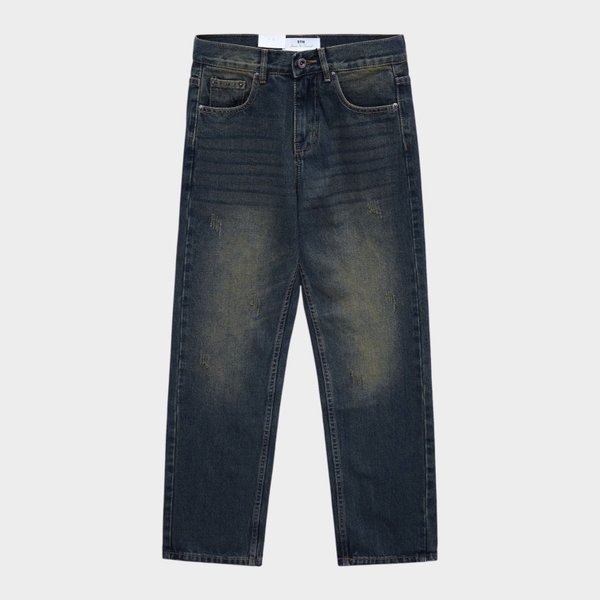 Quần Jean Dirty Blue Form Straight