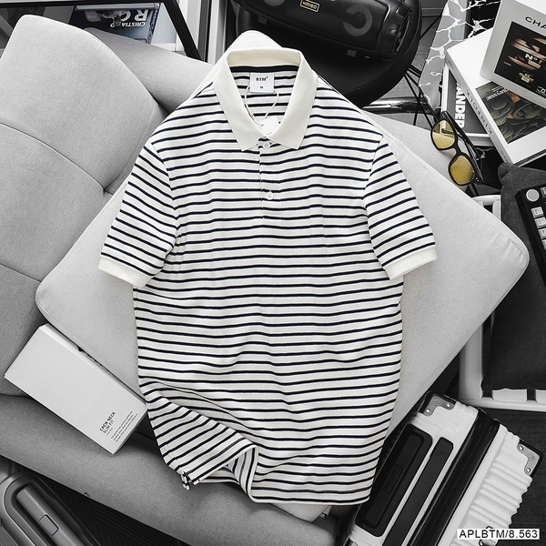 ÁO POLO HORIZONTAL STRIPES