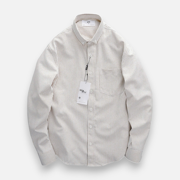 Áo Sơ Mi Oxford Striped Pocket Form Slimfit