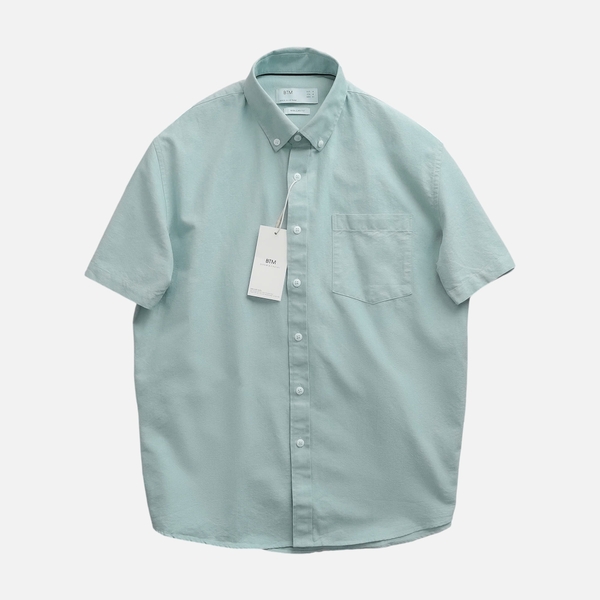 Áo Sơ Mi Ngắn Tay Oxford Button Down Form Regular Fit