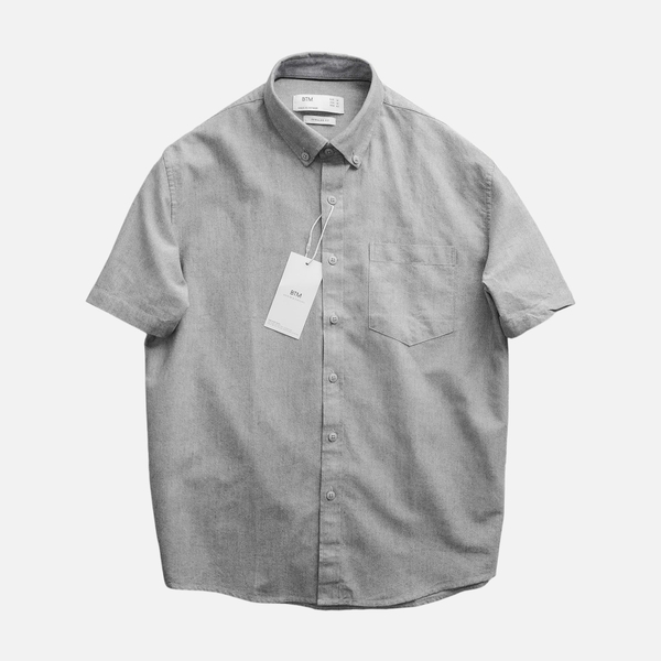 Áo Sơ Mi Ngắn Tay Oxford Button Down Form Regular Fit
