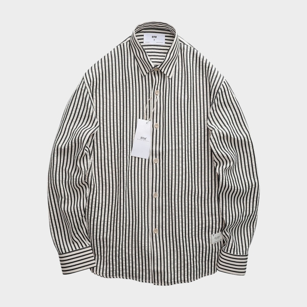 Áo Sơ Mi Linen Rayon Striped Regular Fit