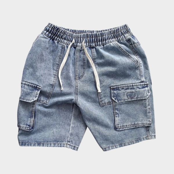 Quần Short Cargo Denim Relaxed